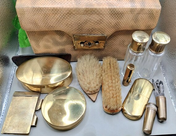 Coffret Trousse De Toilette Vintage - Années 1950/1960 - Occasion, Non Modifié