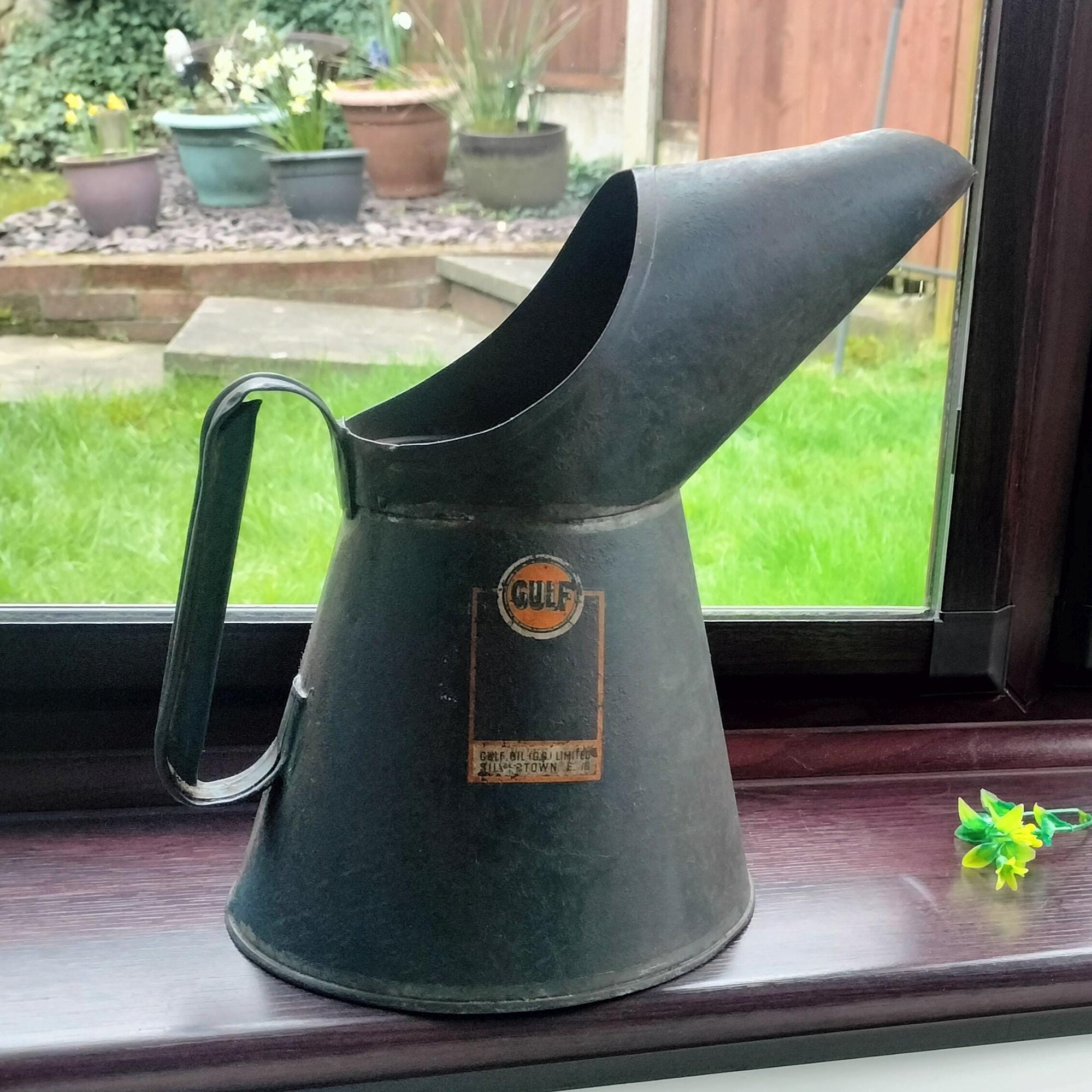 Vintage gulf oil can - Etsy 日本
