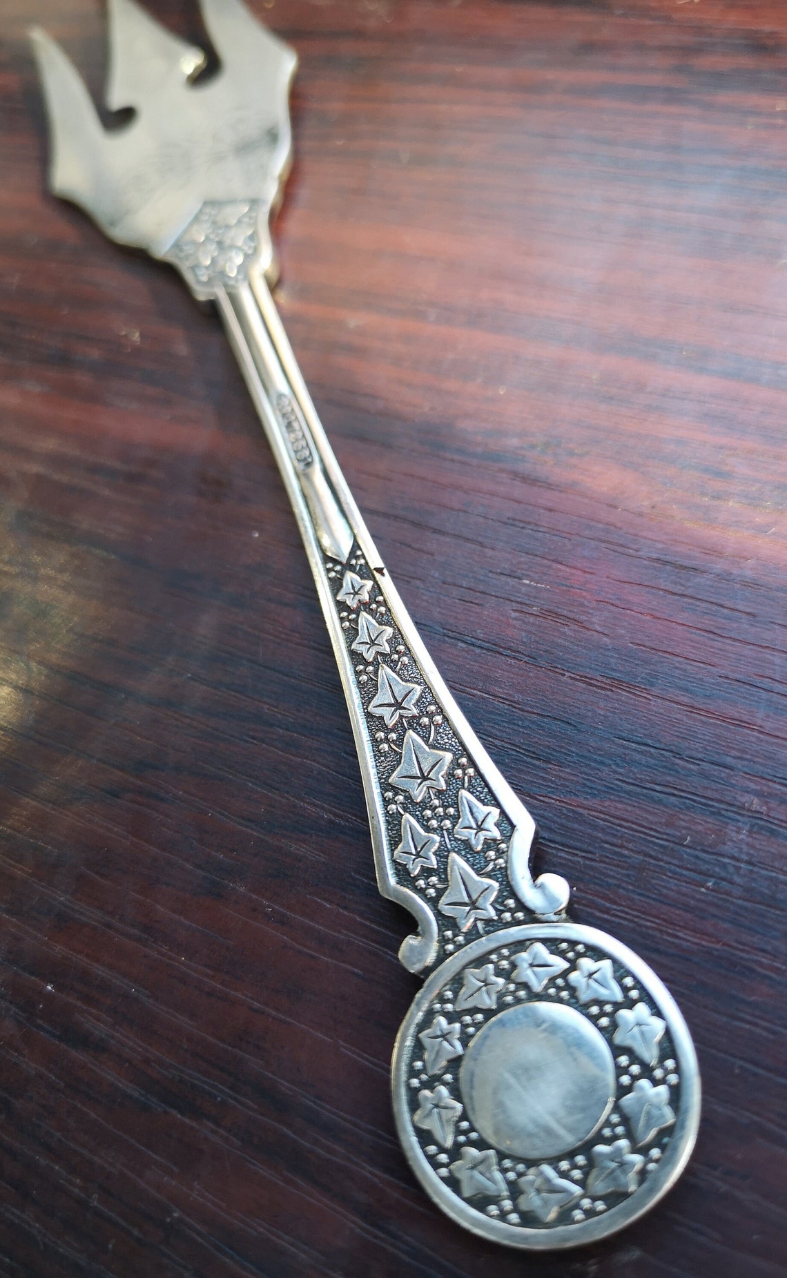 Victorian Bread Fork Antique Silver Plated Sheffield Cutlery Etsy UK