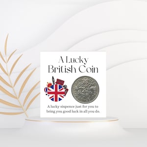 British Gift - Lucky Sixpence Coin - British Coin - Birthday Gift For Him Her - Christmas Gift For Friend - Stocking Filler - Secret Santa