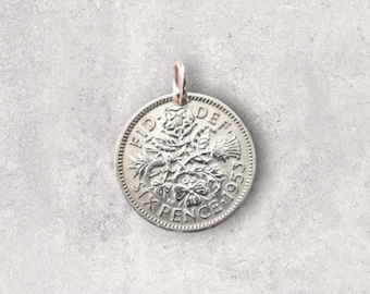 Sixpence Wedding Bouquet Charm – Good Luck Bridal Keepsake