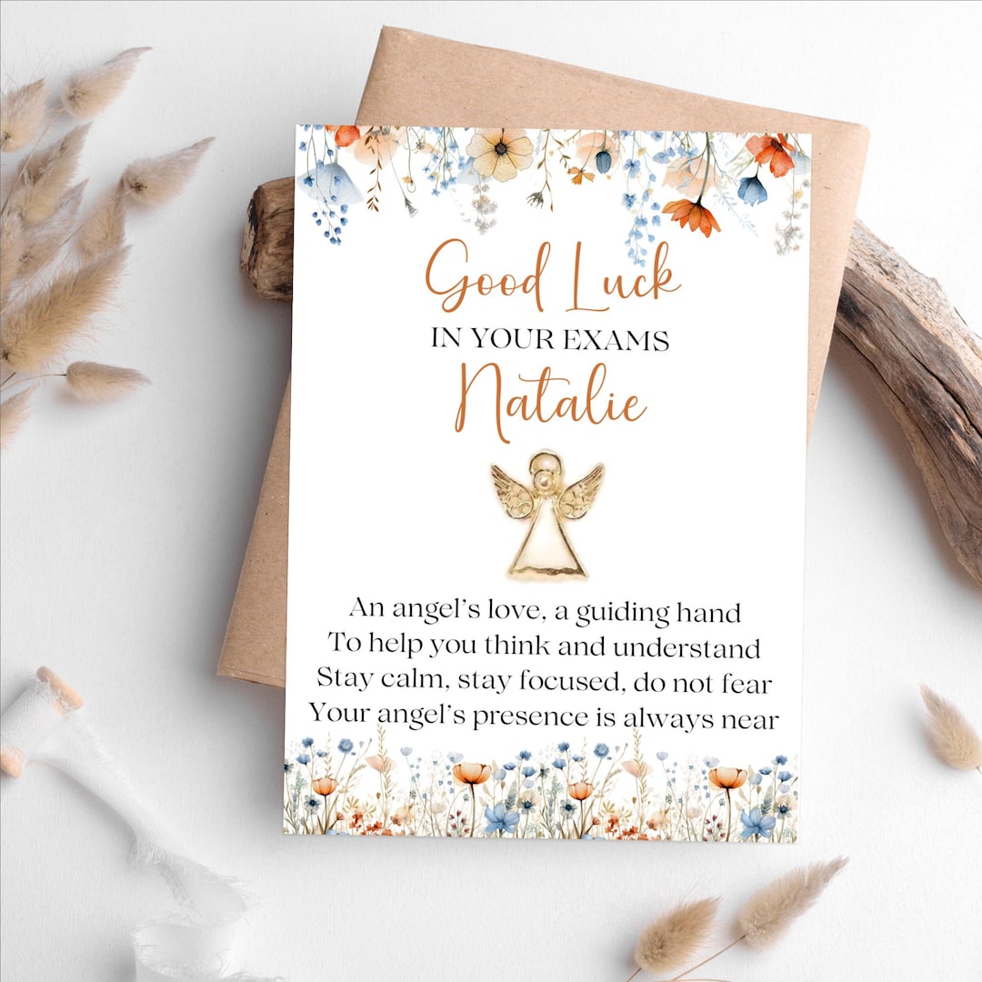 Guardian Angel Pin – Good Luck Exam Gift - Etsy UK