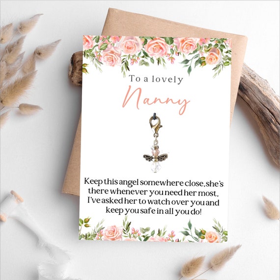 Gift for Nanny Angel Charm Nanny Birthday Presents Christmas