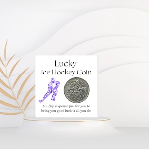 Ice Hockey Gift For Men Women Lucky Sixpence Coin Ice Hockey Team Ice Hockey Player Christmas Birthday Present Secret Santa Co Worker image 5