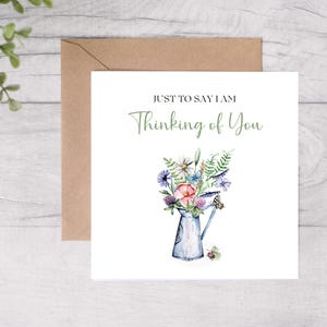 Cartes Je pense à vous - Désolé pour votre perte - Bon rétablissement, amie, soeur, maman, grand-mère - Carte de voeux vierge juste parce que