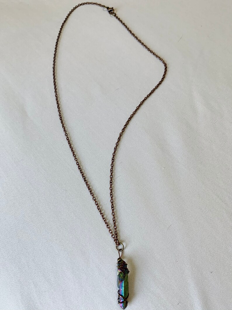 Mystic Rainbow Titanium Quartz Necklace
