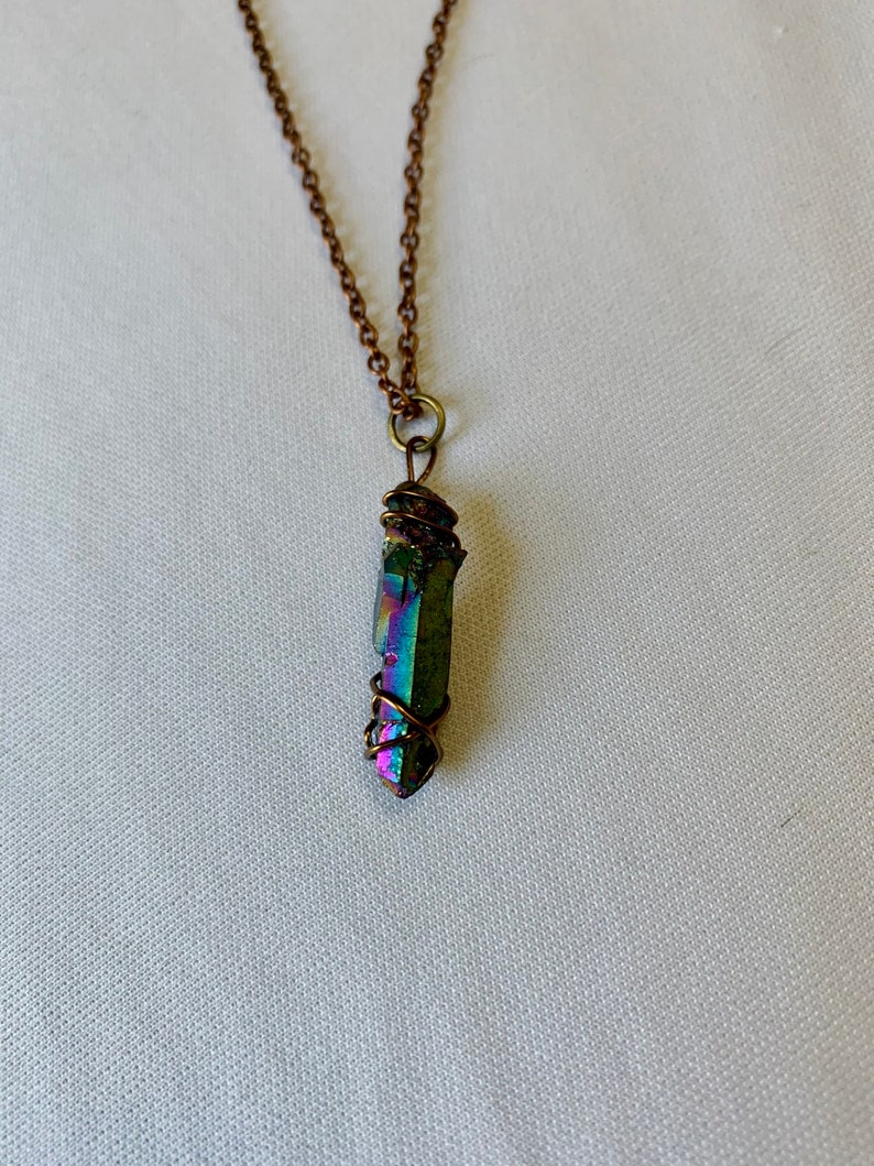 Mystic Rainbow Titanium Quartz Necklace