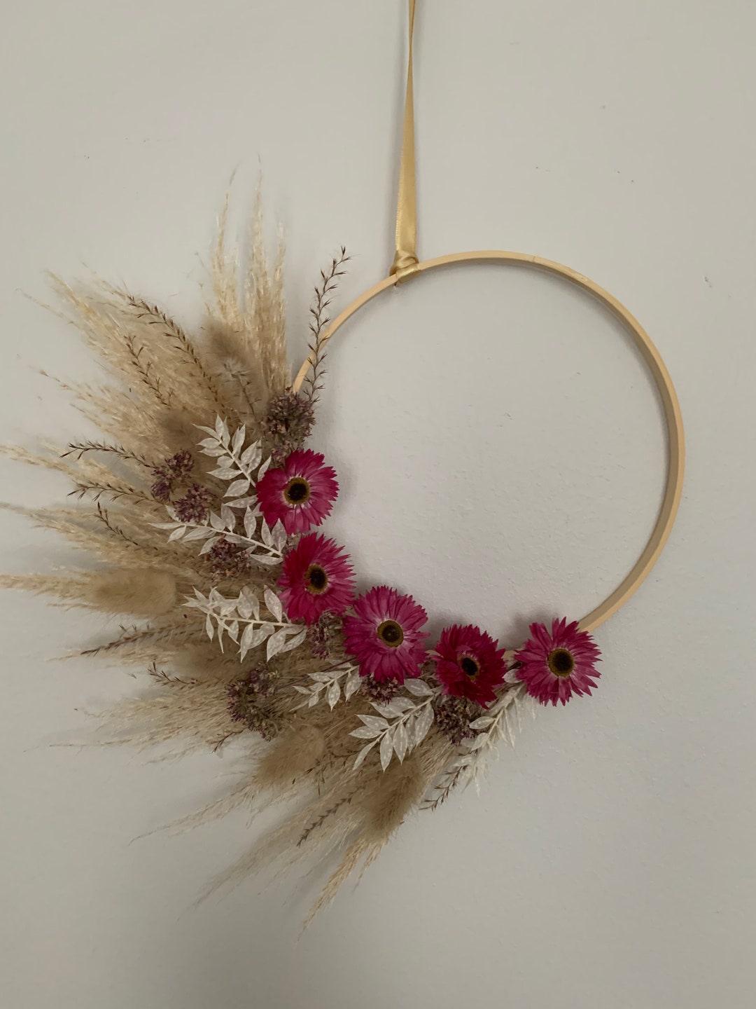 Dried Flower Hoop Etsy