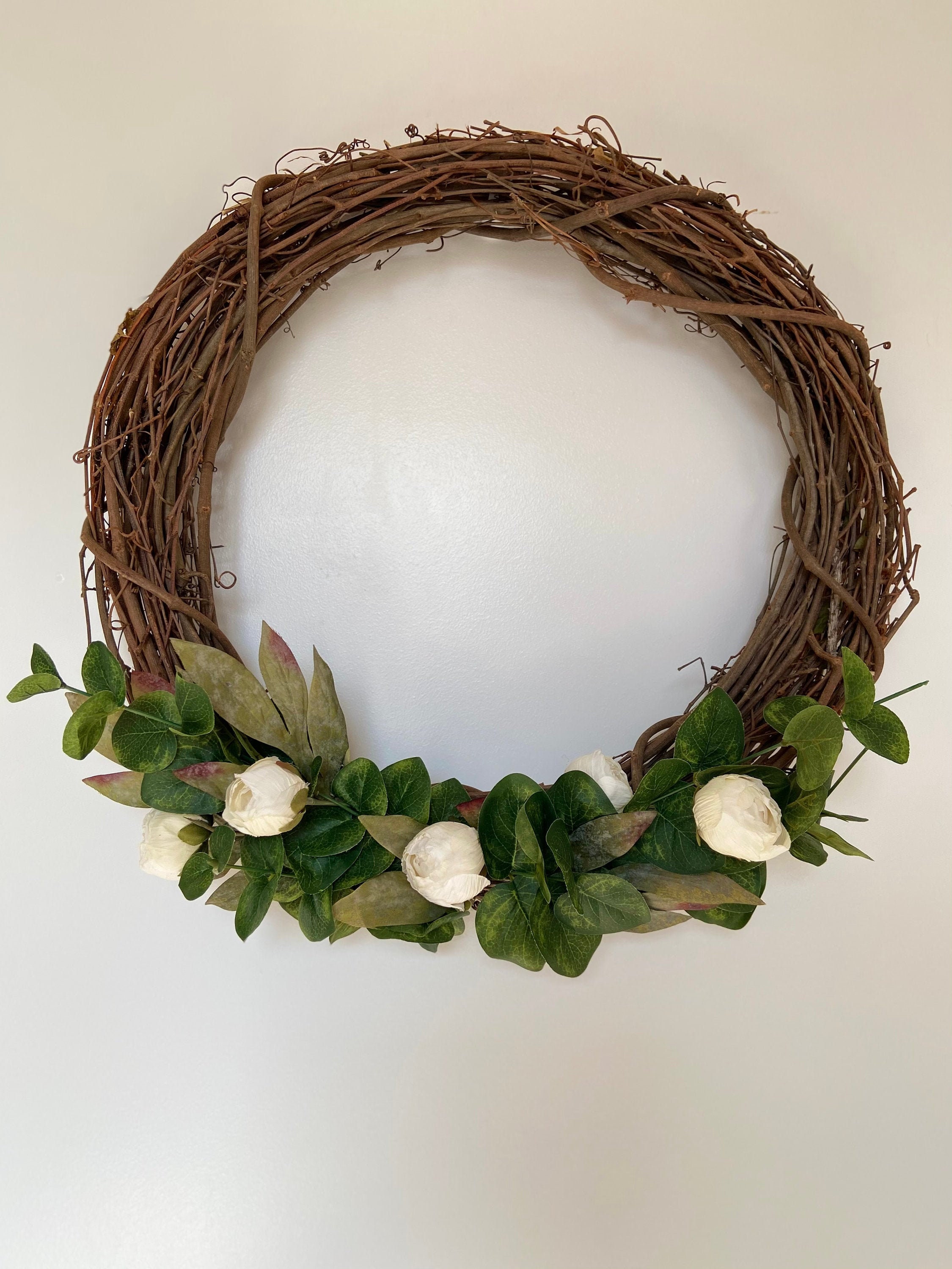 Couronne De Vigne En Rotin Naturel - Diamètre 35 Cm Ou 40 Cm - Support Pour Décorations DIY Noël, Mariage, Fêtes - 11
