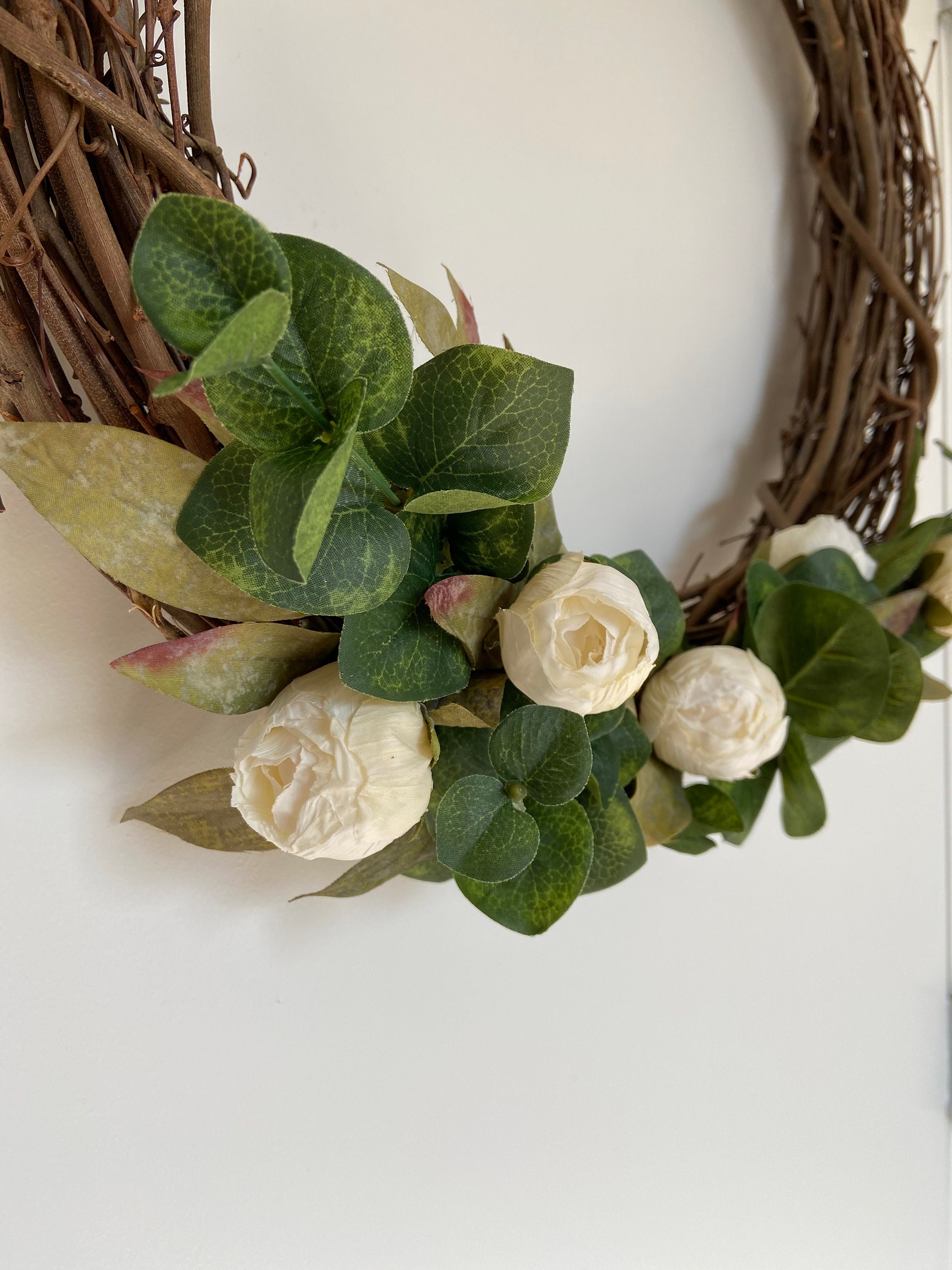 Couronne De Vigne En Rotin Naturel - Diamètre 35 Cm Ou 40 Cm - Support Pour Décorations DIY Noël, Mariage, Fêtes - 14