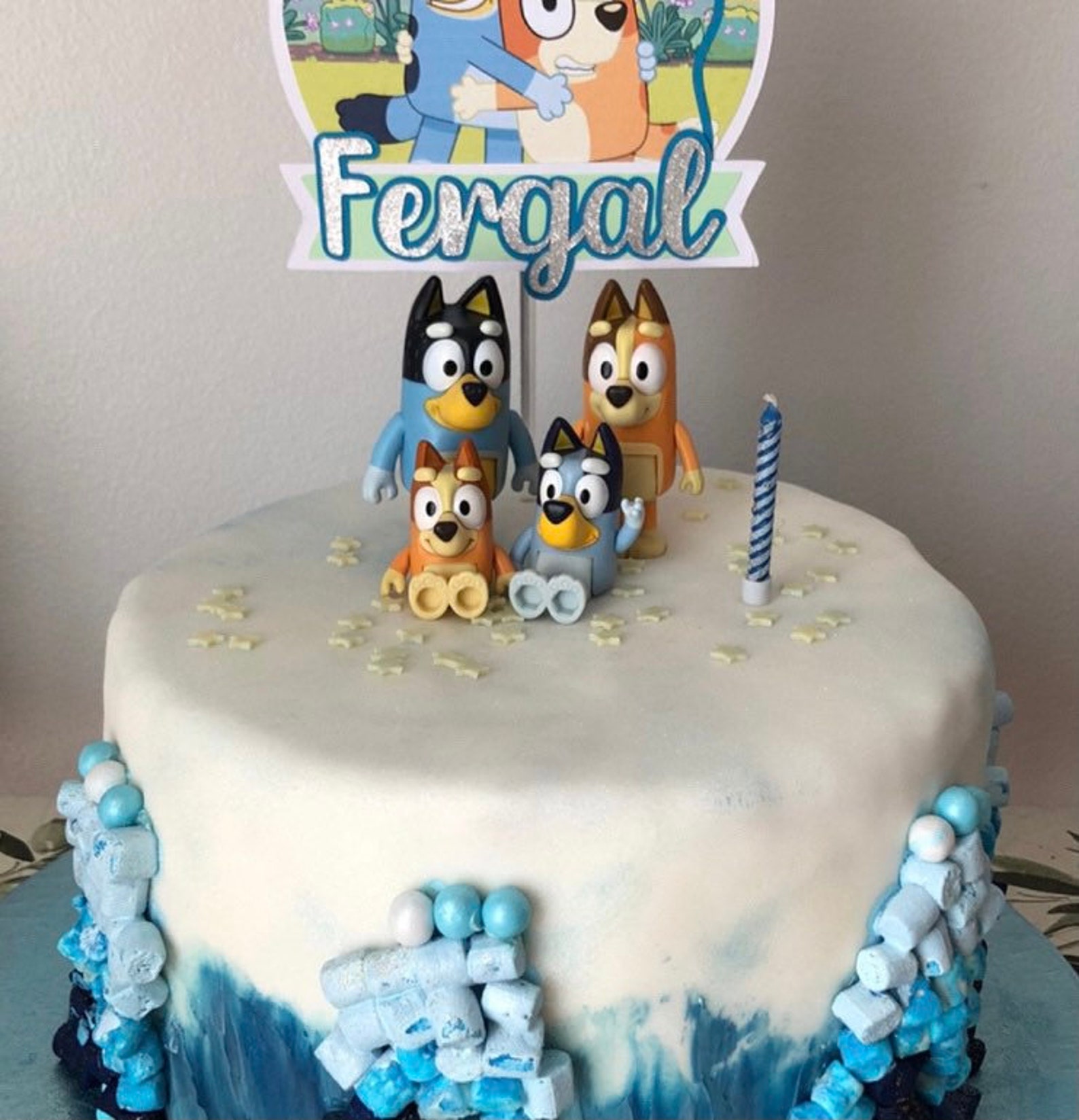 Bluey Personalised Cake Topper Etsy