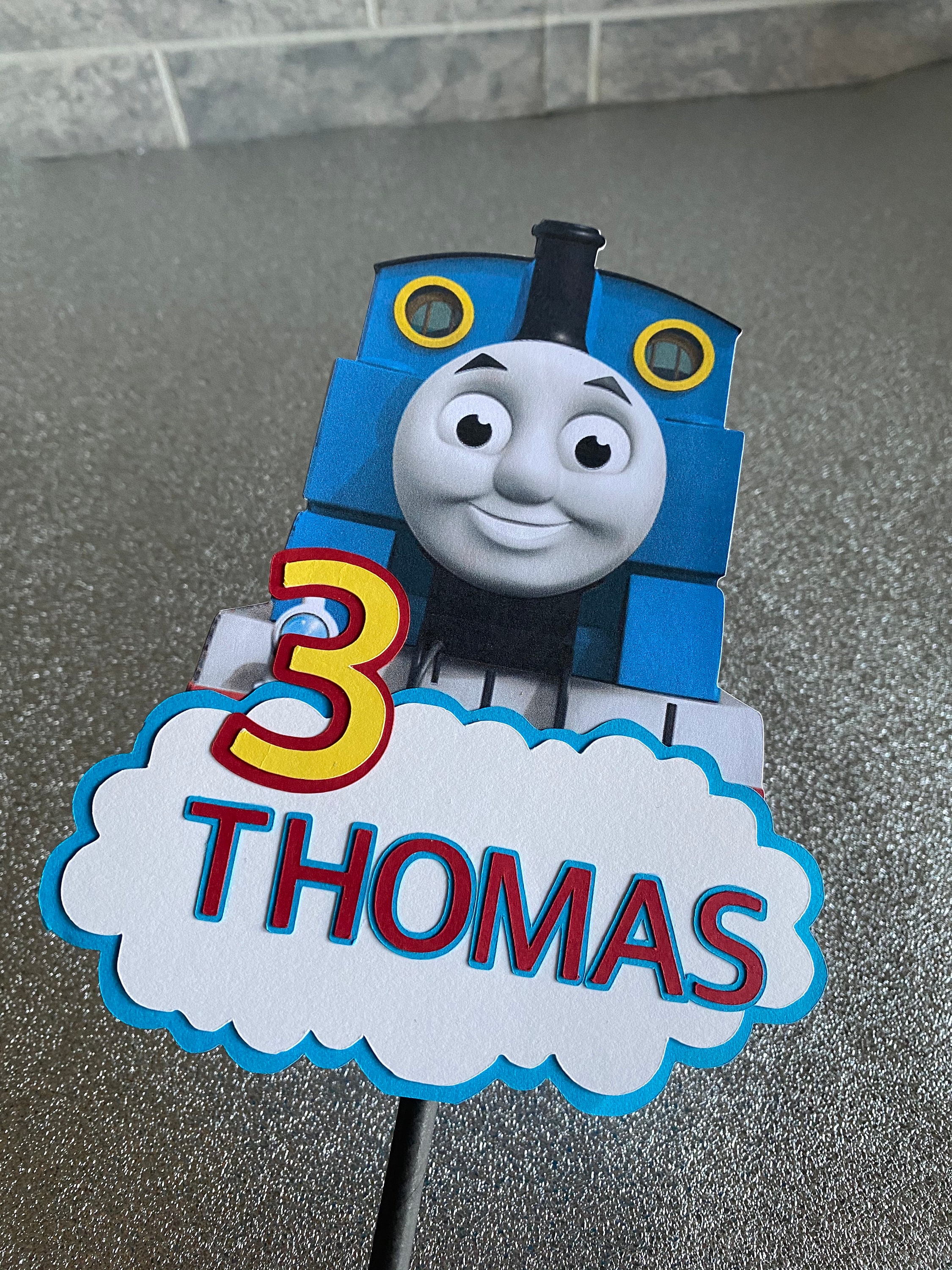 Thomas Personalised Cake Topper Etsy