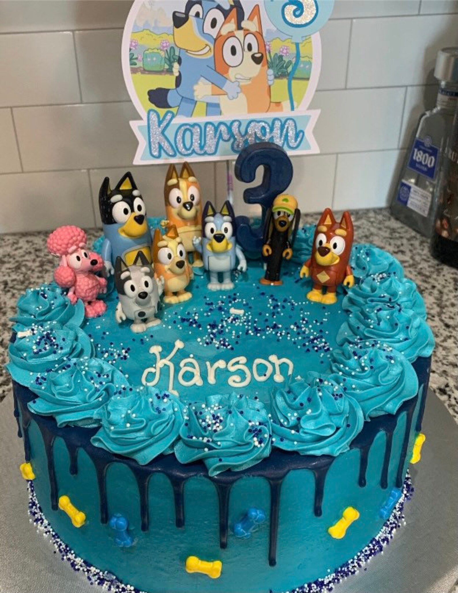 Bluey Personalised Cake Topper Etsy