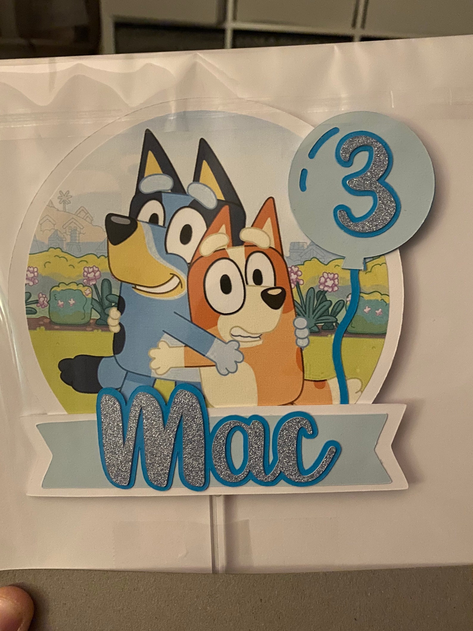 Bluey Personalised Cake Topper Etsy