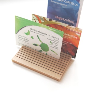2 Stück Kartenständer 15,0 x 15,0 cm · Fotoleiste · Fotohalter · Bildständer · Kartenhalter · Visitenkartenständer · Tischkarte