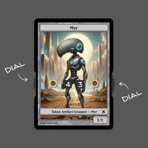 1/1 Myr Token with Number-Display – Magic the Gathering