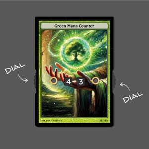Groene manateller met nummerweergave – Magic the Gathering