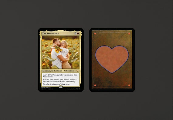 Anniversary Gift Mtg Customizable Magic Card - Etsy Denmark Anniversary Gift Mtg Customizable Magic Card - Etsy Denmark