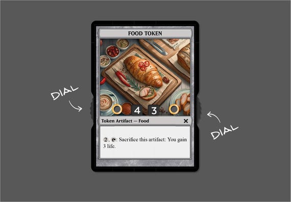 MTG Food Token With Number Display - Etsy MTG Food Token With Number Display - Etsy
