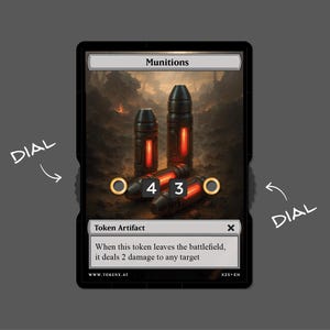 Ammunitionsbrickor med nummerdisplay – MtG