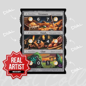 Treasure Clue Food Tokens Mtg - Etsy