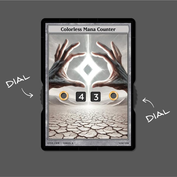Colorless Mana Counter with Number-Display – Magic the Gathering