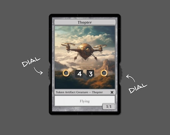 Ficha de Artefato Thopter 1/1 com Número Exibido – Magic: The Gathering