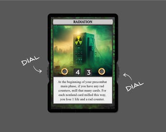 mtg radiation cards Stainless Steel Radiation Token - Metal MTG Tokens