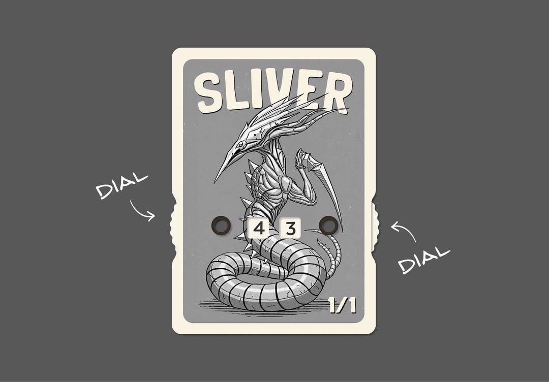 Vintage Sliver Token Counter With Number Display – Magic the Gathering ...