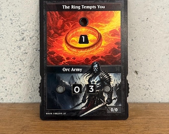 O Anel Tenta Você e o Token do Exército Orc com Exibição Numérica – Magic the Gathering