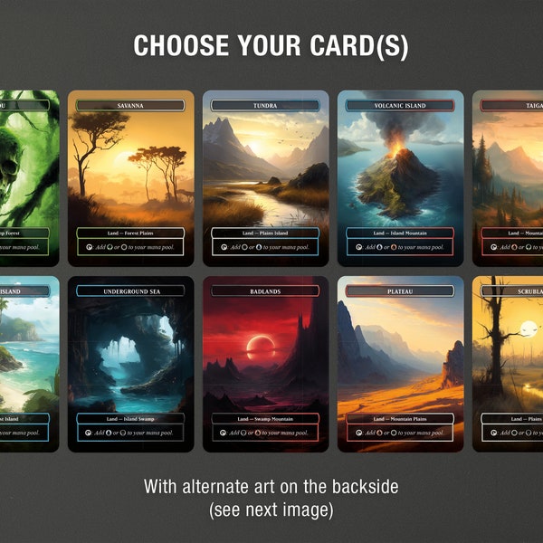 MtG Dual Lands – Proxy Cards