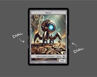1/1 Servo Token com exibição de número – Magic the Gathering