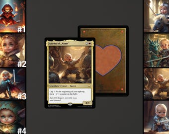 Anúncio de gravidez – Carta de Magic: The Gathering personalizável