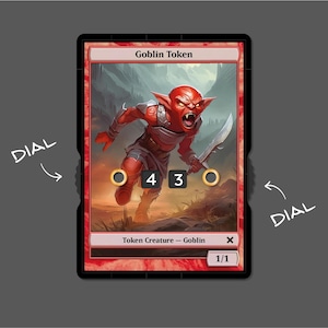 Ficha de duende 1/1 con pantalla numérica – Magic the Gathering