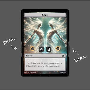 Gettone copia con display numerico – Magic the Gathering