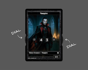1/1 Vampire#2 Token with Number Display – Magic the Gathering