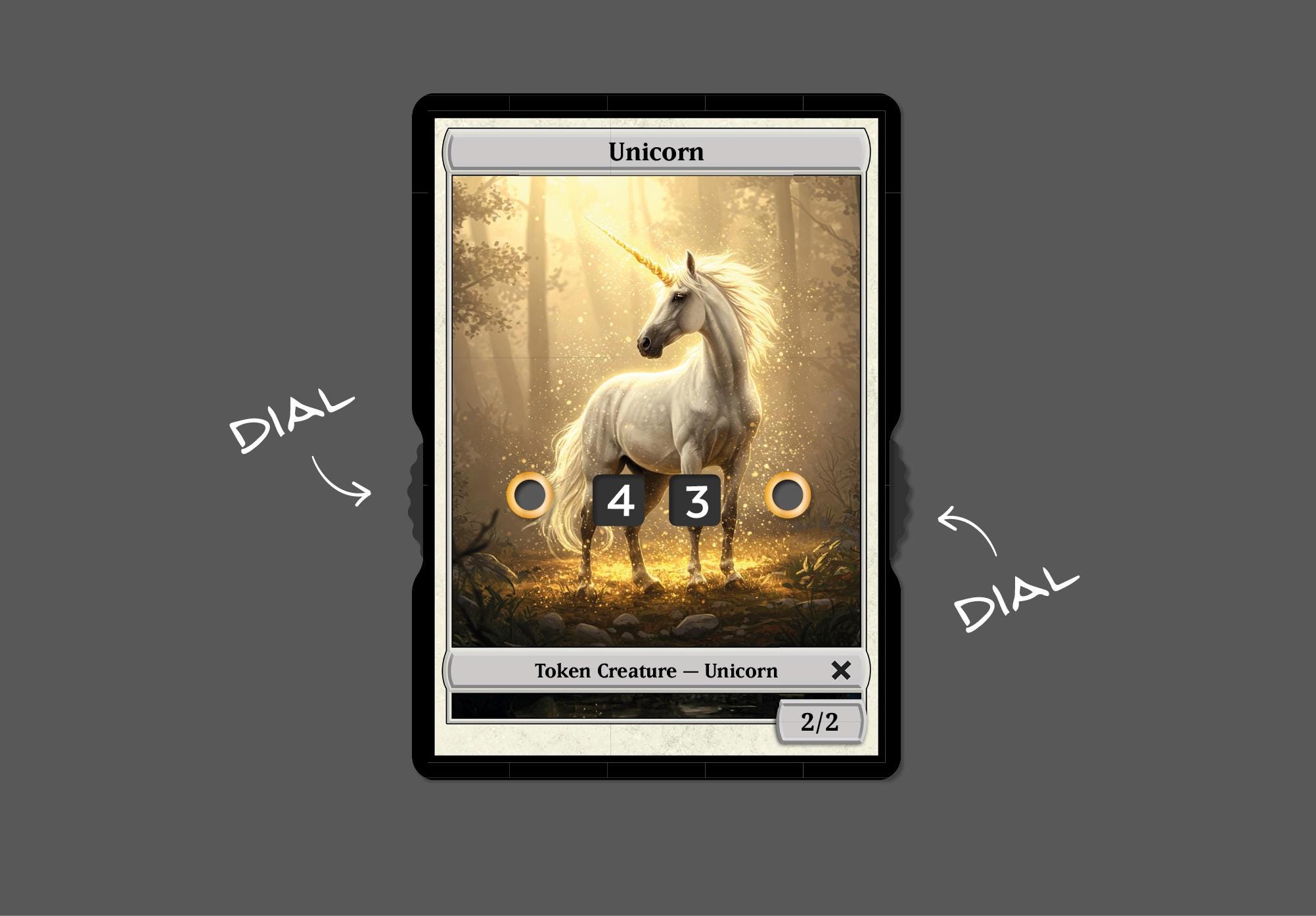Mtg Dice Unicorn Stained Glass Token Givememana Tokens Magic The Gathering 711328