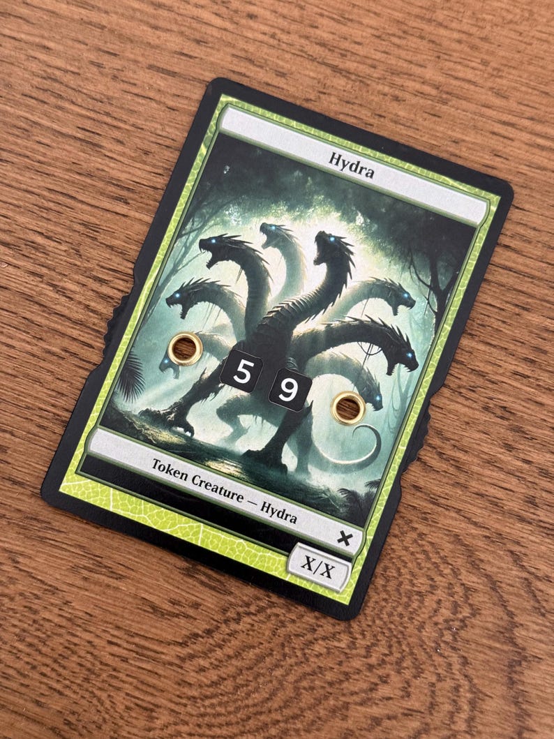 X/X Hydra Token With Number Display – Magic the Gathering - Etsy