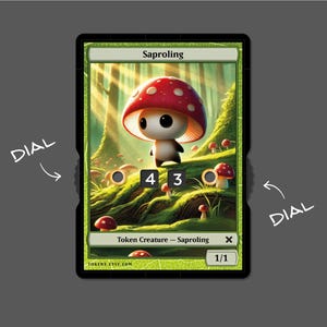 Jeton Saprobionte 1/1 avec affichage numérique – Magic the Gathering