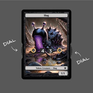 Ficha de babosa 1/1 con pantalla numérica – Magic the Gathering