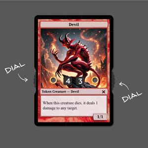 1/1 Duivelsfiche met nummerweergave – Magic the Gathering