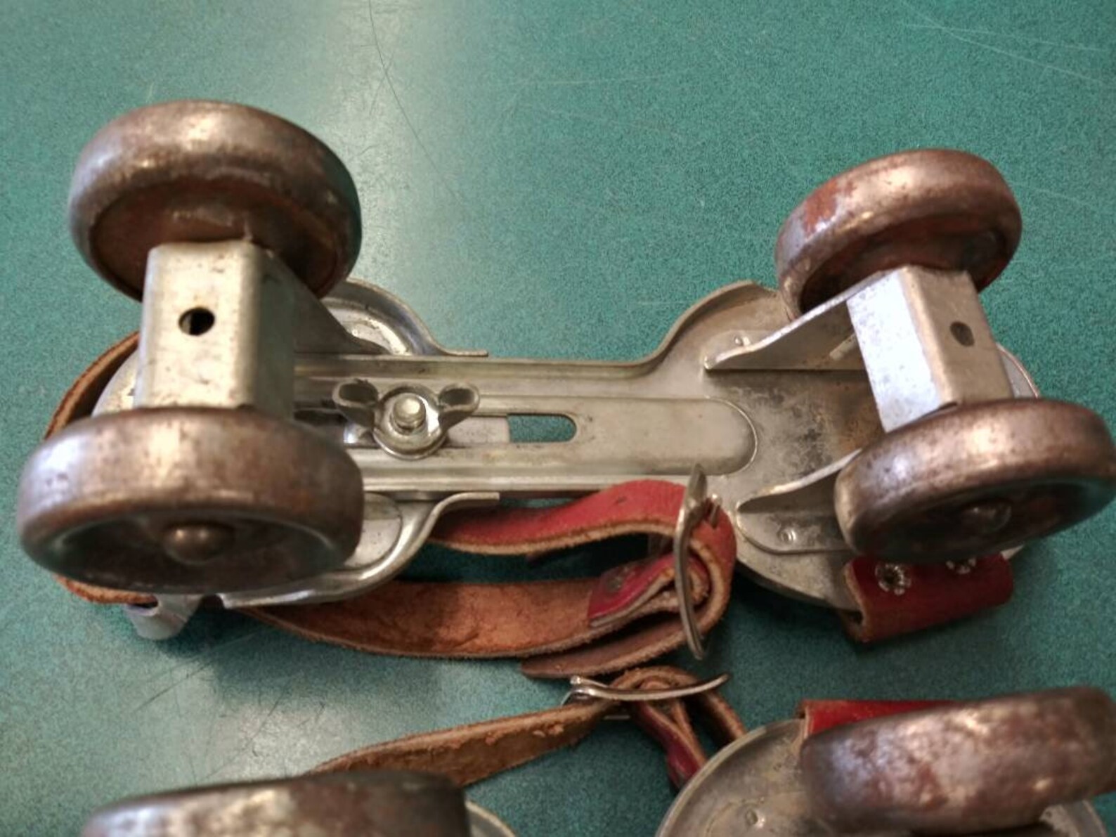 Vintage Union Hardware Metal Leather Roller Skates Etsy