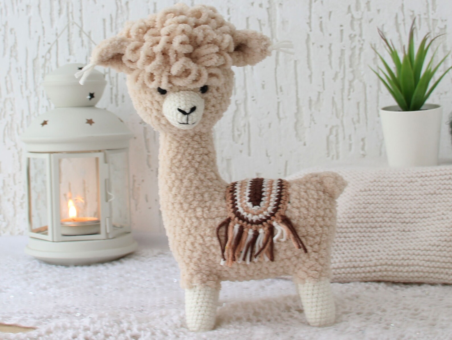 Alpaca plush toy for boho nursery decor Llama alpaca gift Etsy