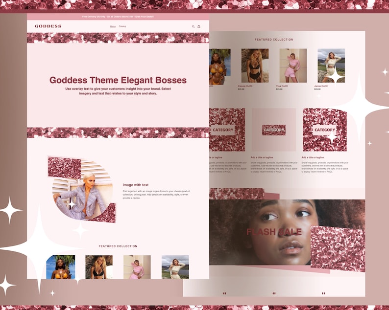 Premade Shopify Clothing Boutique Website Clothing Vendor Hair Website Premade Website Shopify Website