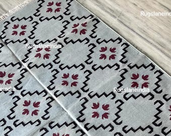 10x14 Flatweave, Alfombra interior Kilim, Alfombra de tejido plano 8x10, Alfombra vintage 10x10, Alfombra de patrón geométrico, Alfombra Kilim tejida a mano, Alfombra Flatweave 9x12