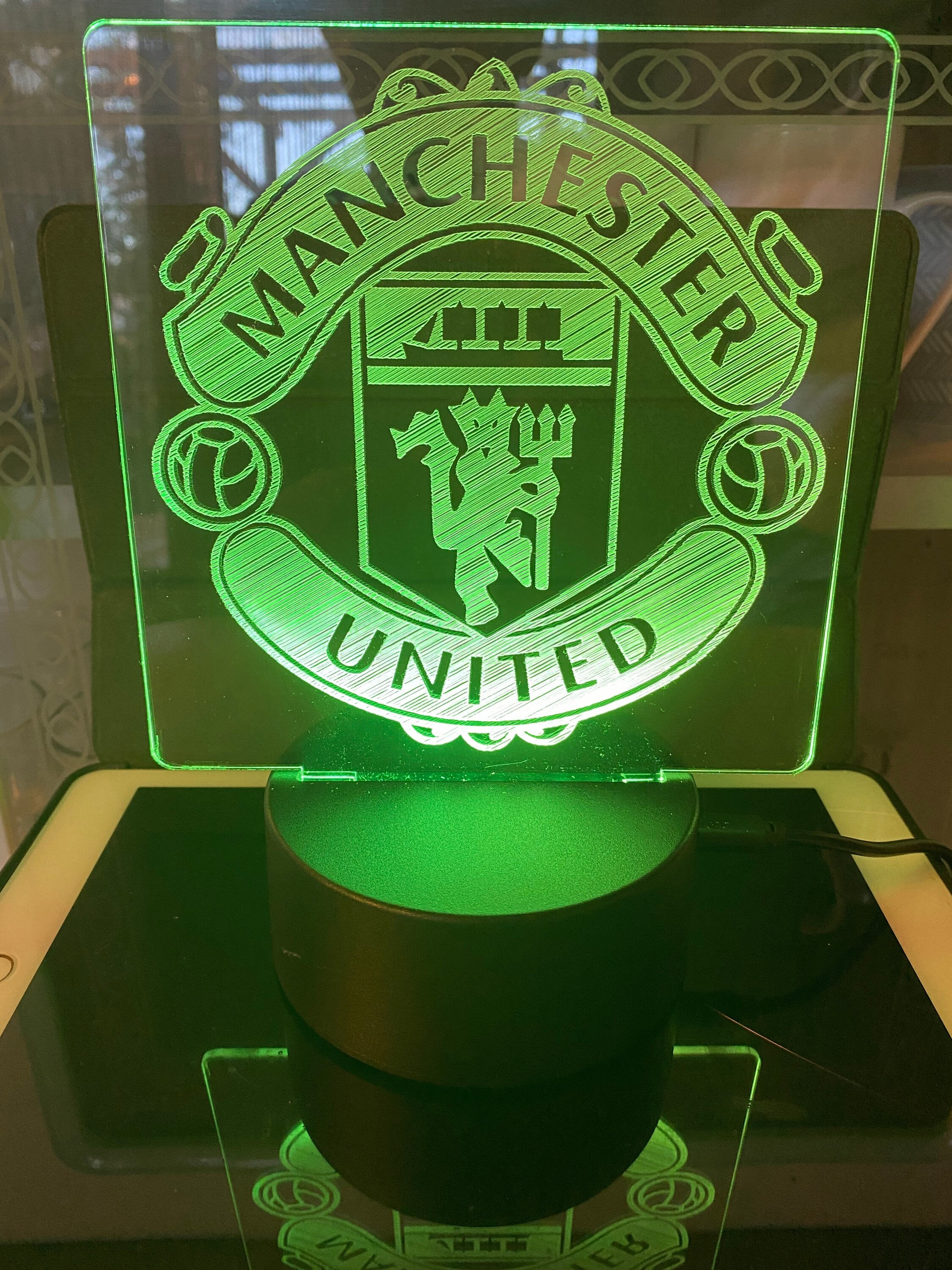 Personalised Football led light with base Etsy