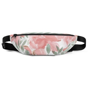 Blush Floral Wedding Flower Dude Fanny Pack