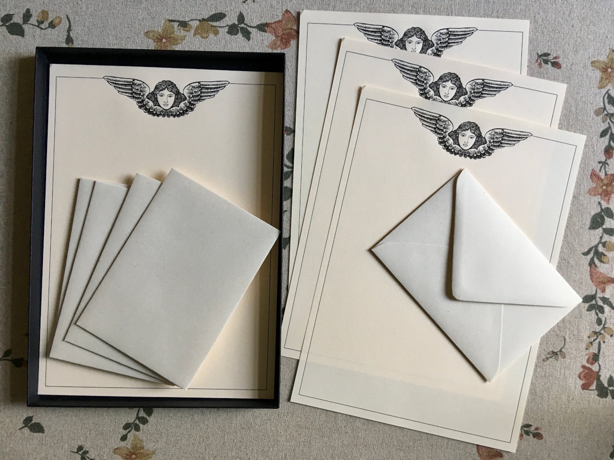 Angel - Classical Illustration - Victorian Style Writing Paper Set With ...