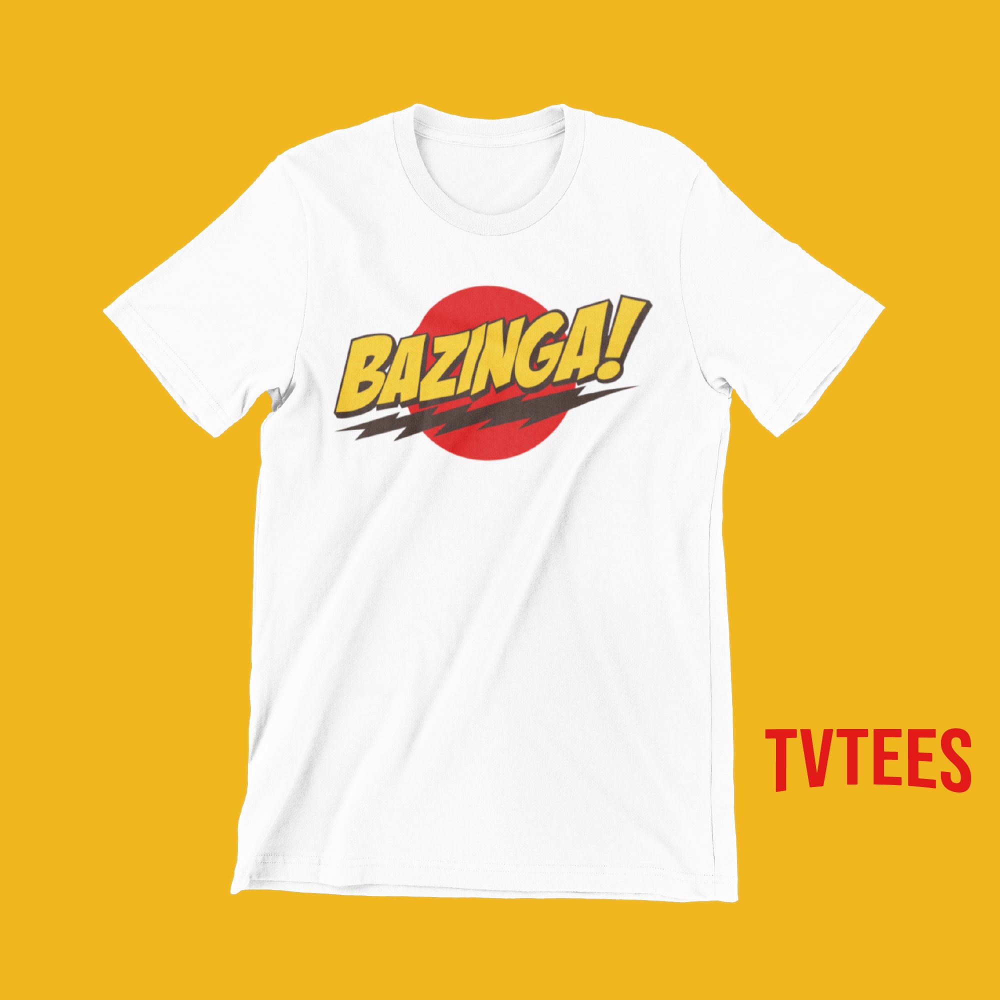 Bazinga Tshirt Sheldon Big Bang Theory Unisex T shirt Funny Comic Book Tee Etsy
