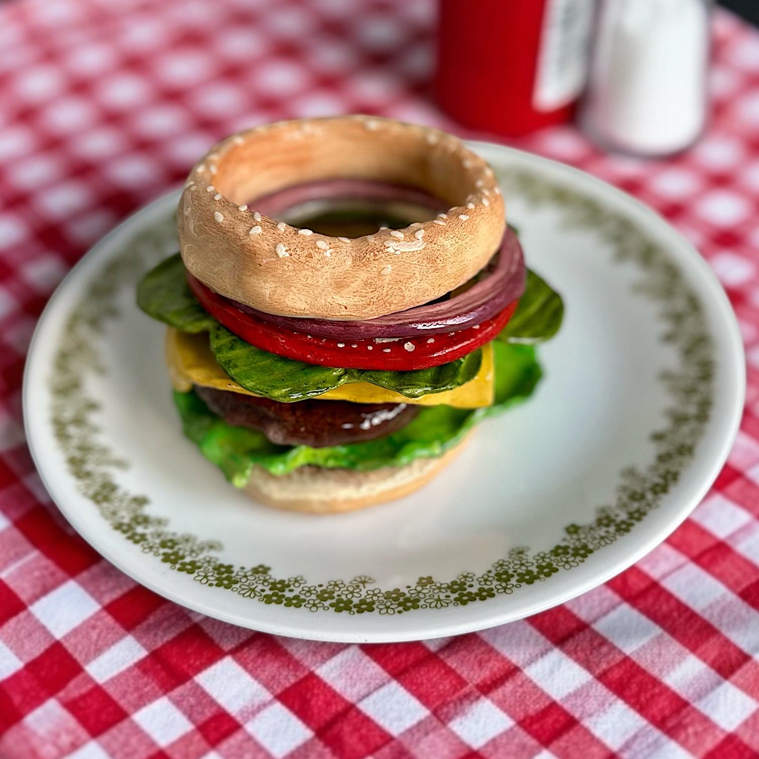Cheeseburger Bangle Stack Bracelet, Food-inspired Jewelry, Actually ...